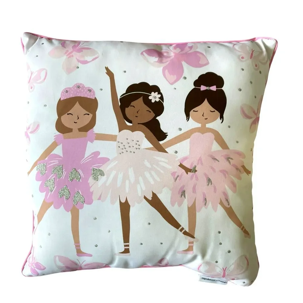 NEW Cupcakes & Cashmere Kids Pink Ballet 5 Piece Comforter Set Full/Queen